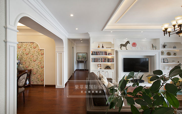 簡美客廳電視背景墻