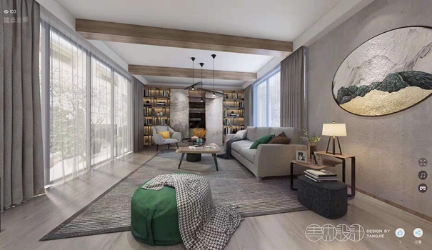 無錫紫蘋果裝飾 輕奢風(fēng)格裝修