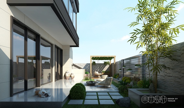 無錫紫蘋果裝飾 別墅庭院設(shè)計(jì)