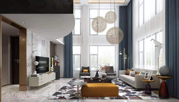 無錫紫蘋果裝飾 客廳裝修